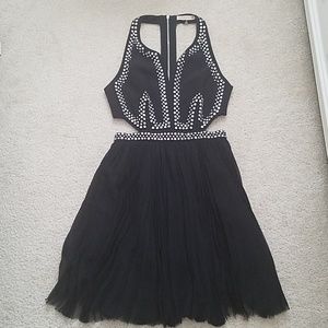 [Rebecca Taylor] Y2K Embellished Cutout Dress